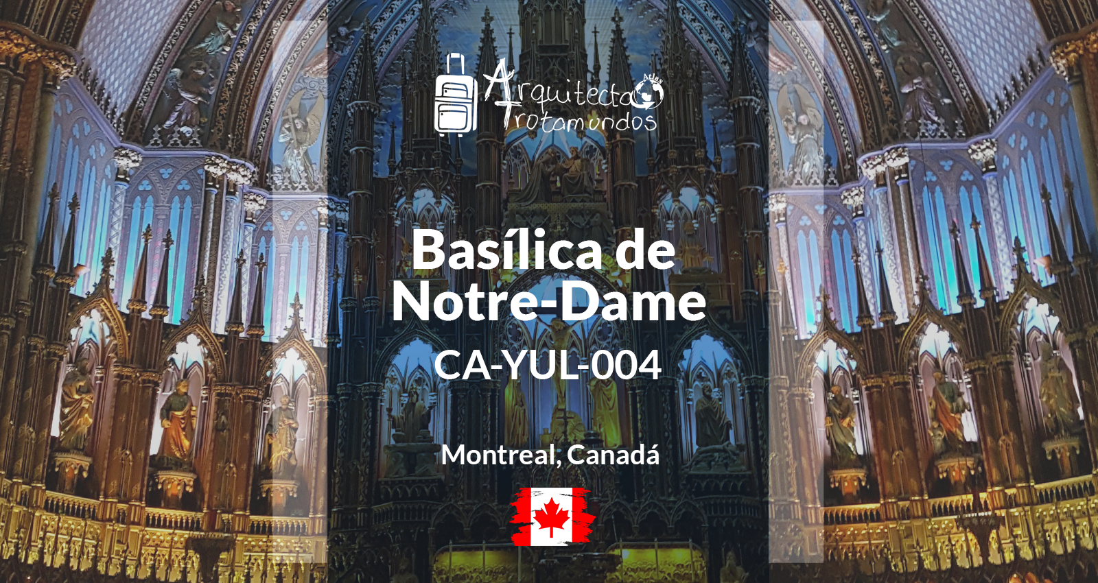 Interior de la Basílica de Notre-Dame en Montreal, con su bóveda azul estrellada