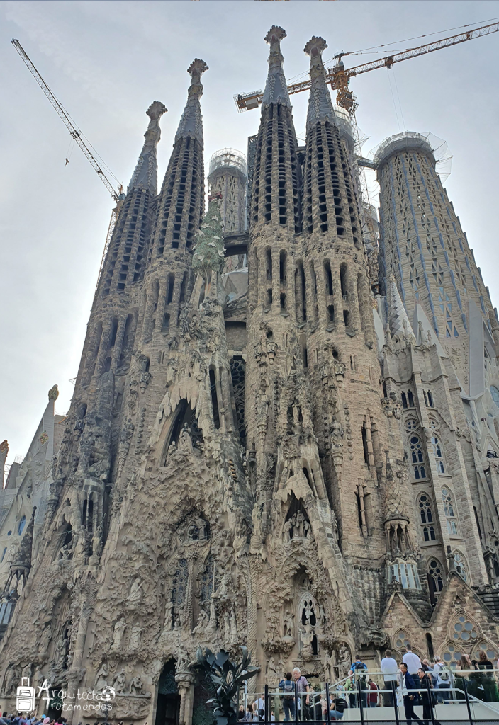 Fachada del Nacimiento de la Sagrada Familia.